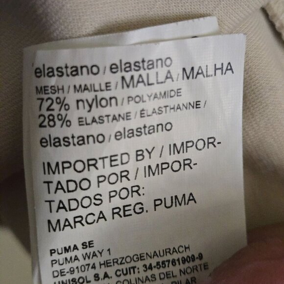 Puma X Karl Lagerfeld Crew Burch Logo Sweatshirt Ivory Glitter Logo Mesh Size L - Picture 9 of 9